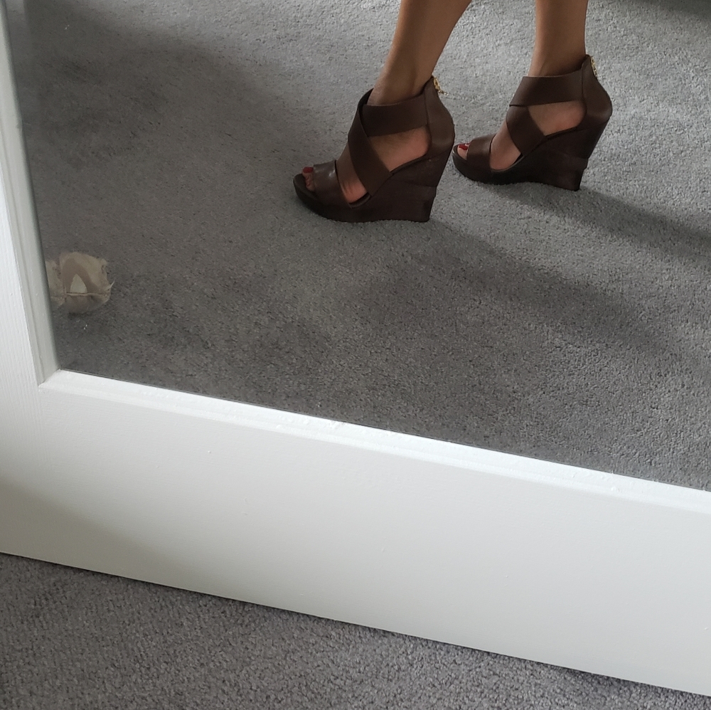 Opal Crisscross Wedge Sandal